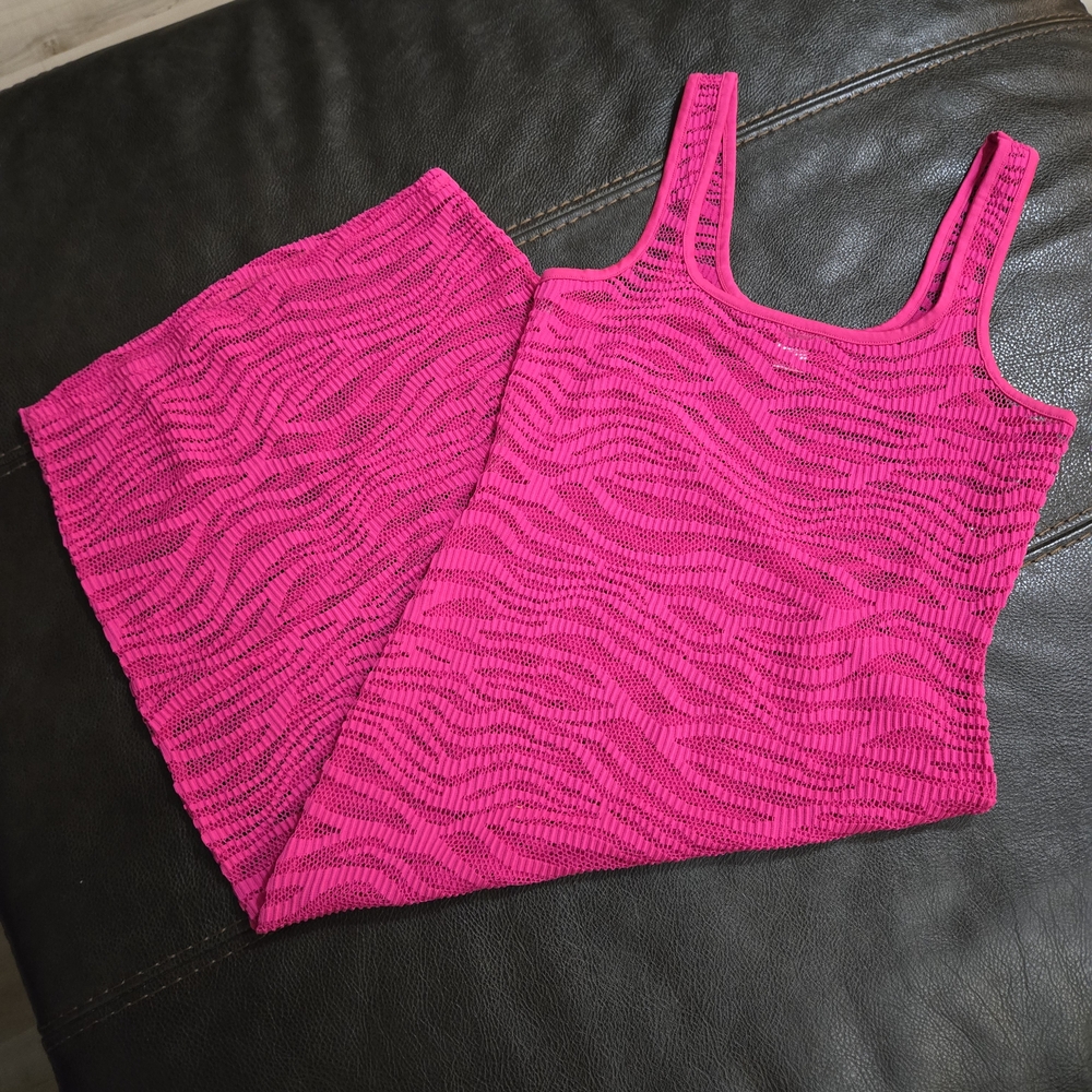 NWOT Bozzolo Fuchsia Lace Swim Cover